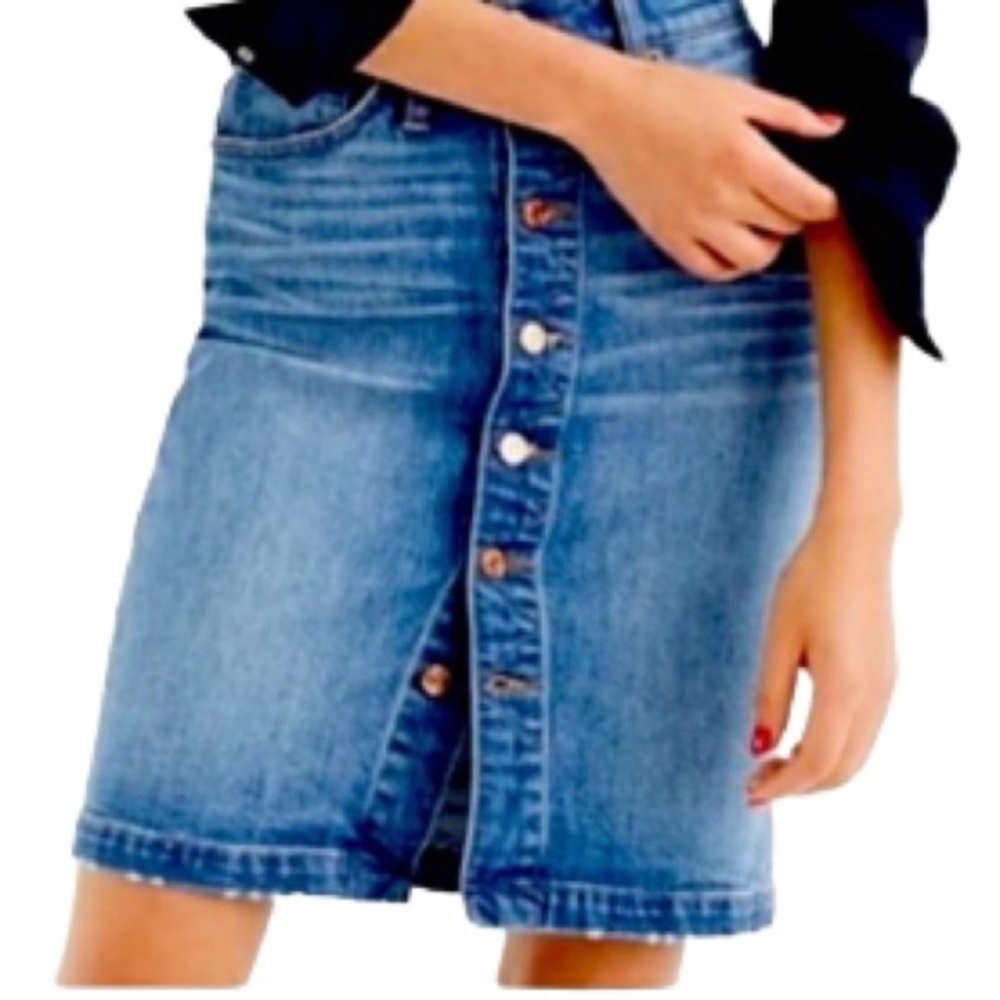 J CREW Denim Jean Skirt